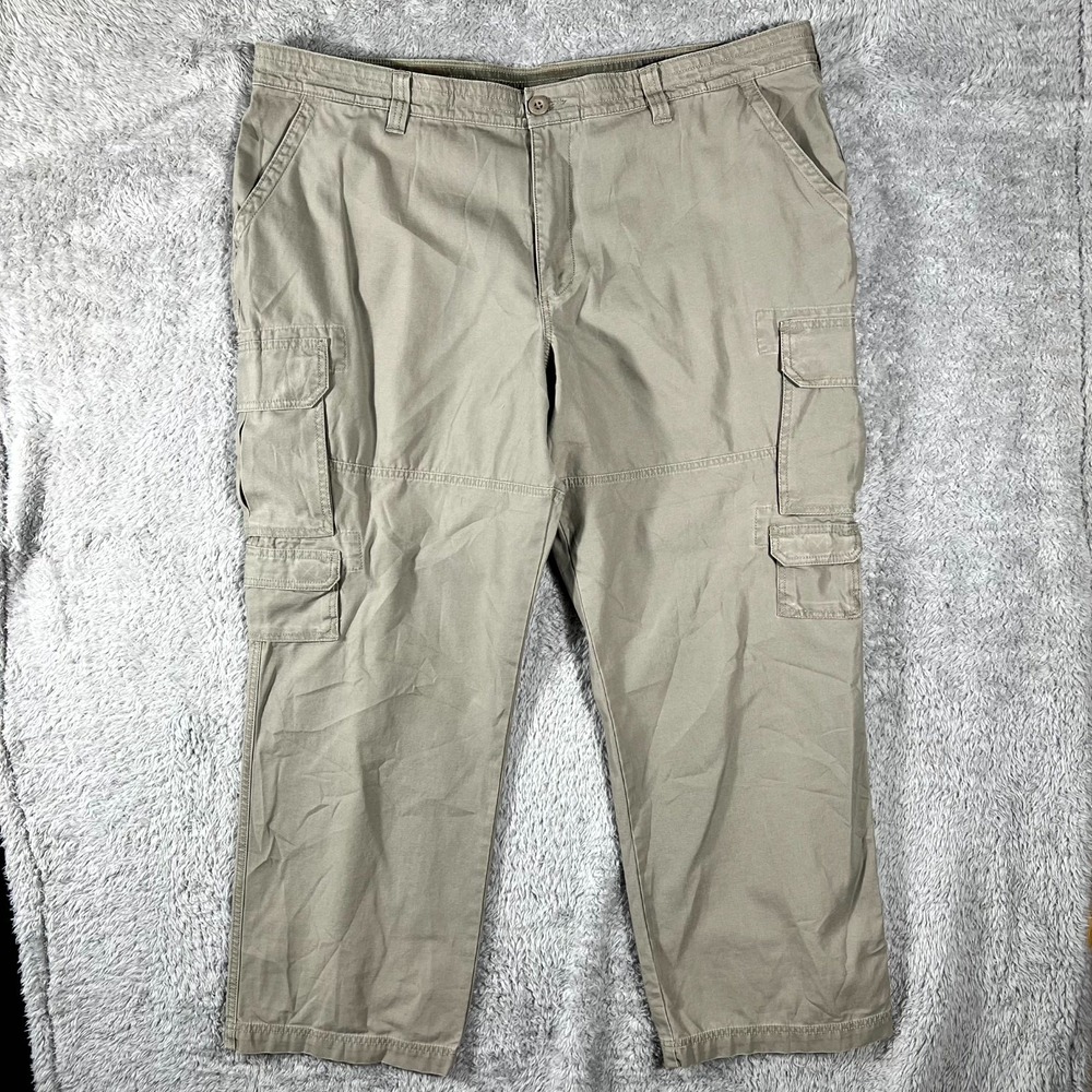 Redhead The Original Cargo Pants Mens‎ 46x32 Khaki Cotton Outdoor Hiking Travel